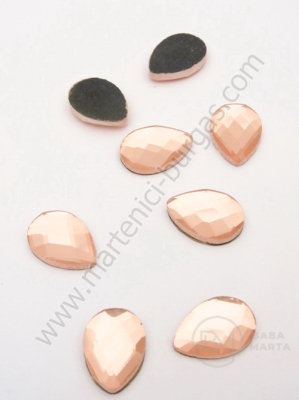 Picatura de vitola 10x14mm color pearsici pentru lipici hot 1 pachet 20 buc 151396