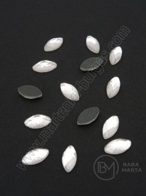 Farfurie de sticlă 5x10mm transparentă pentru buze fierbinți 1 pachet 20 buc 151415
