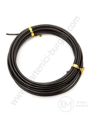 Sârmă de aluminiu 2,5 mm culoare neagră 1 pachet ~5 metri 141213