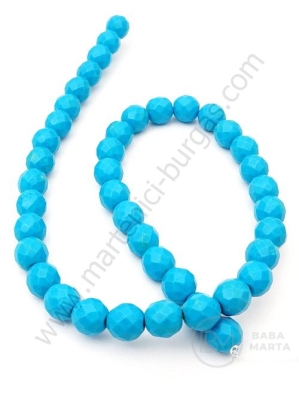 Mărgele fațetate turcoaz 10mm ~40 buc 1 buc 352027