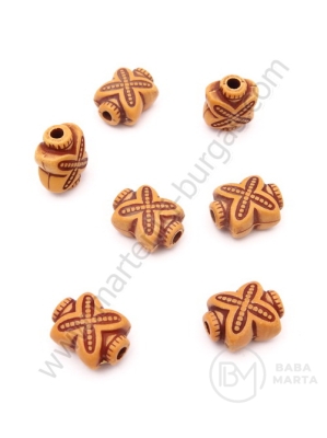 Mărgele 16x12x8.5mm imitație lemn 1 pachet 40g ~30 buc 312130