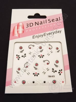 Autocolant 3D pentru decorarea manichiurii 1 bucată 181398
