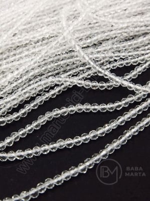 Șir de cristale ~ bilă fațetă de 2 mm ~ 200 pcs ~ 37 cm 1 buc 342600