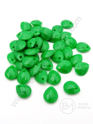 Pandantiv 10x8x3.5mm verde gaură 1mm 1 pachet 40g ~280 buc 312679