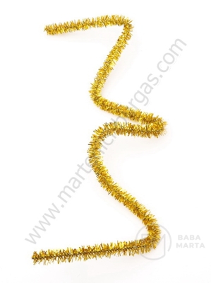 Tijă de sârmă 6mm aurie, lungime 30cm, 10 buc. 181685