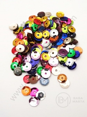 Paiete rotunde 6~7x0.5mm MIX 1 pachet 20g ~1700 buc 161030