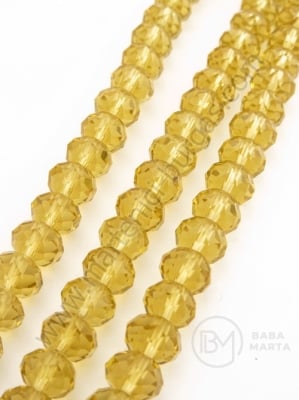 Cristal 8x6mm auriu inchis ~72 buc 44cm 1 buc 342128