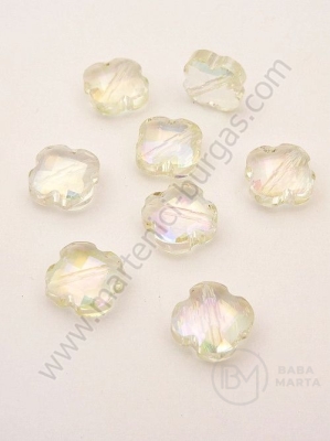 Cruce cristal 12x6mm Swarovski imitație galben open effect AV 1 pachet 5 buc 335409