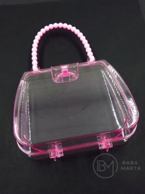 Pungă cutie pentru mărgele 12,5x10,5x4,5cm plastic 171183
