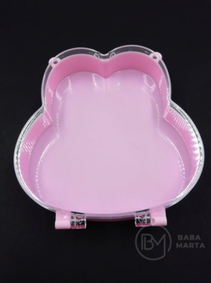 Cutie cu mărgele, valiză, 13x13,8x3,2cm, plastic, 171188