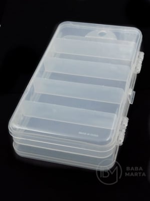 Cutie pentru mărgele 18x10.5x4.5cm cu capac cu deschidere pe două niveluri 171201