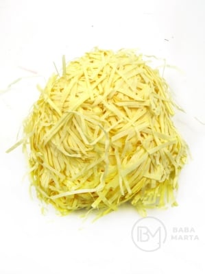 Iarbă de papieri pentru decor, color galben oçetre, 50 de grame 175145