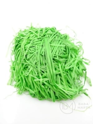 Iarbă de papieri pentru decor, color verde ocitre, 50 de grame 175148