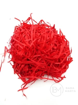 Iarbă de papieri pentru decor, culoare roșie, 50 grame 175151