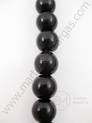 Şir de perle negre 10mm. ~80cm ~85 bucati 341050