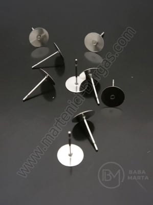 Suport cercei 12x6x0.6mm OȚEL 1 pachet 20 buc 305673