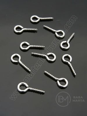 Vârf șurub OȚEL (304) 12x5x1mm color argintie 1 pachet 20 buc 305731