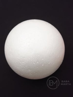 Bilă din polystyrene expandat 98mm pentru decor 182714