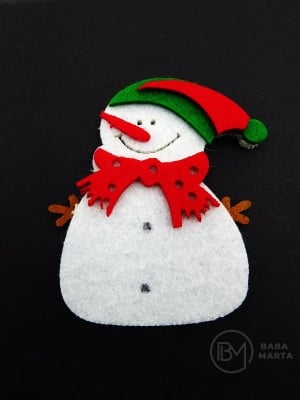 Snow pâslă 65x48mm 5 buc 182806