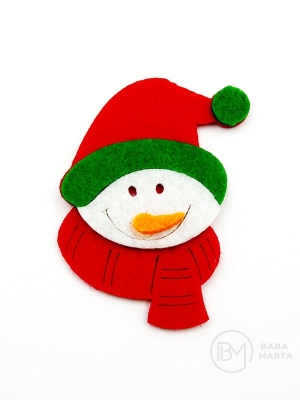 Snow pâslă 60x40mm 5 buc 182807