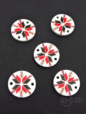 Cerc de brodat 20x2mm lemn 10 buc 182856