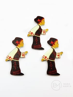 Băiat cu costum 40x20x2mm lemn 10 buc 182884