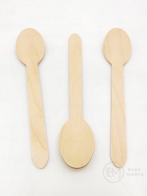 Lingură de lemn 158x33mm 50 pieces 5.50lv 182897