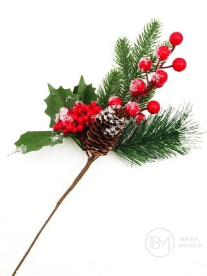 Creangă decorativă de pin de Crăciun 32cm 185018