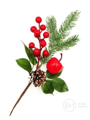 Creangă decorativă de pin de Crăciun 30cm 185019