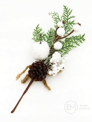 Creangă decorativă de pin de Crăciun 25cm 185023