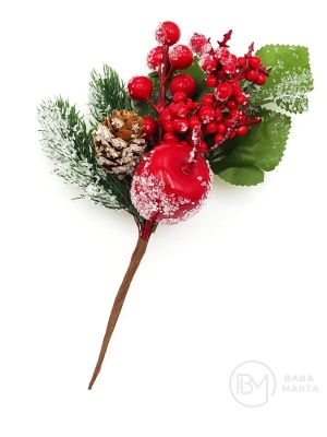 Creangă decorativă de pin de Crăciun 20cm 185024