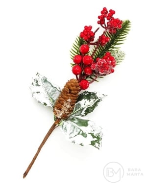 Creangă decorativă de pin de Crăciun 30cm 185029