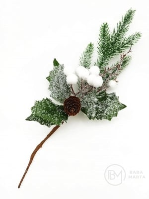 Creangă decorativă de pin de Crăciun 30cm 185030