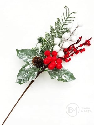 Creangă decorativă de pin de Crăciun 30cm 185033