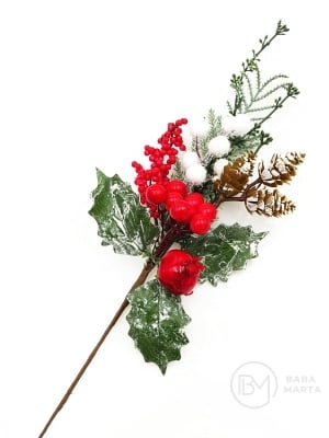 Creangă decorativă de pin de Crăciun 30cm 185035