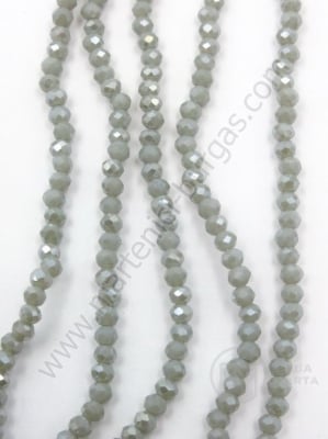 Șir de cristale ~3x~2.5mm gaură efect AB 0.8mm ~160 pcs ~40cm 1 buc 342685