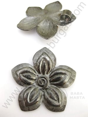 Pandantiv floare 43mm grafit 1 buc 9443