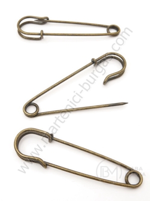 Ac secret metalic 60x16x5mm culoare bronz antic 1 pachet 3 buc 301850