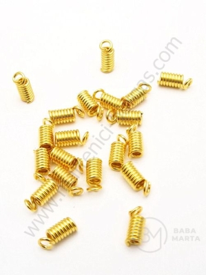 Vârf arc 7x3mm color aurie 1 pachet 50 buc 302129