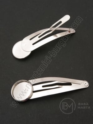 Agrafă de păr 54x16mm color argintie 1 pachet 2 buc 301836