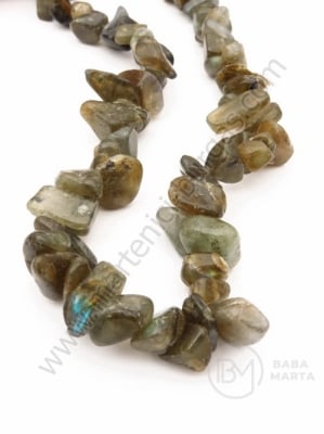 Piatră naturală Labradorit 8-12mm 85cm 1 buc 355349