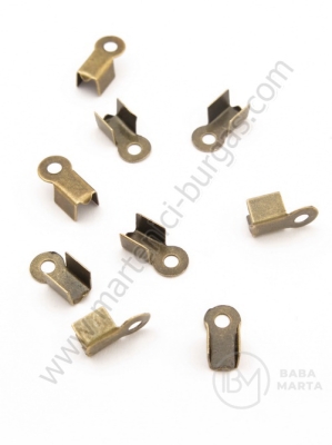 Vârf metalic 9x3,5x4mm culoare bronz închis 50 buc 301562