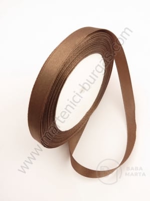 Panglică satinată 10mm cafea ~22 metri 451078