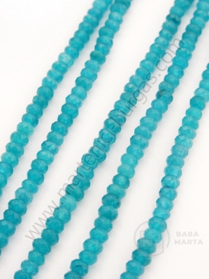 Jadeit 3.5x2.5mm fațetat albastru ~38cm ~160 buc 1 buc 351478