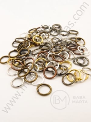 Inel metalic 10x0.9mm MIX 1 pachet 100 buc 301717