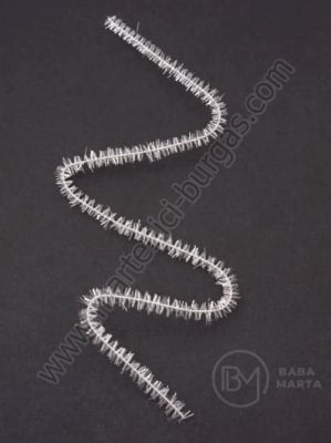 Tijă de sârmă 6mm, lamelă transparentă-albă, lungime 30cm, 1 pachet, 10 buc. 181683