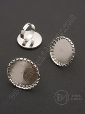 Inel de bază pentru instalare 25mm culoare argintie 1 pachet 2 buc 301673