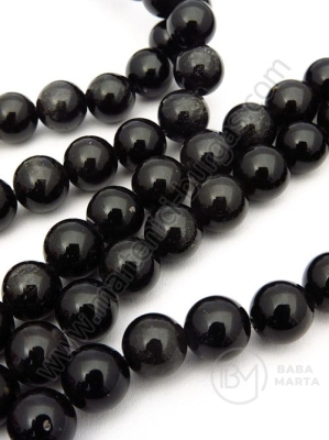 Bilă naturală de obsidian 8mm 40cm ~49 bucăți 1 buc 352540