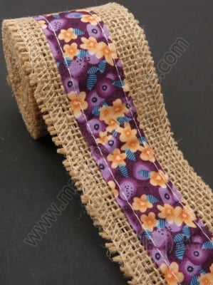 Bandă de pânză de sac cu bandă textilă width 50mm - length ~2 meters 1 rollă 462128