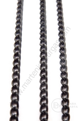 Lanț metalic 3x2x0.6mm negru 1 metru 301876